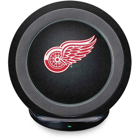 NHL Detroit Red Wings Black Background Fast Charge Wireless Charging Stand Skin
